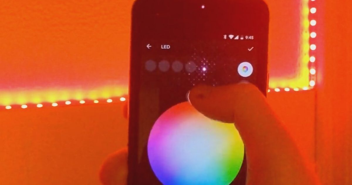 A custom Philips Hue-compatible LED strip project