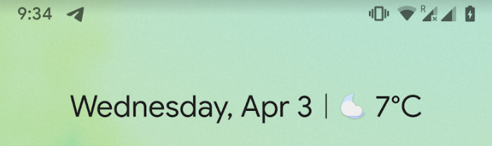 Screenshot showing dual-SIM support on Pixel 3